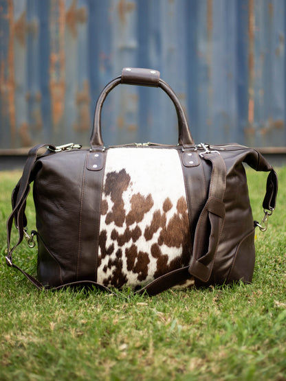 Ainsley Cowhide Leather Duffle Bag