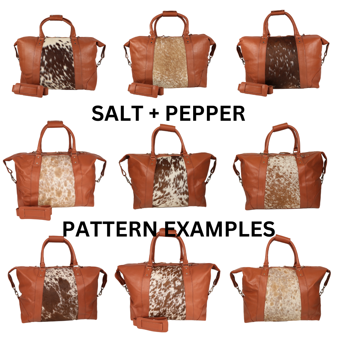 Ainsley Cowhide Leather Duffle Bag