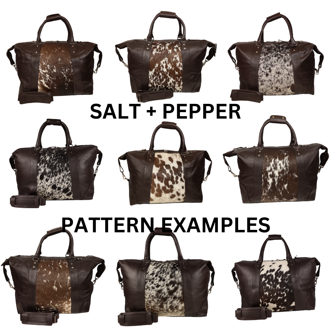 Ainsley Cowhide Leather Duffle Bag