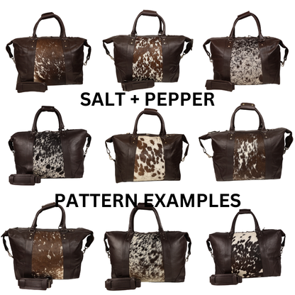 Ainsley Cowhide Leather Duffle Bag