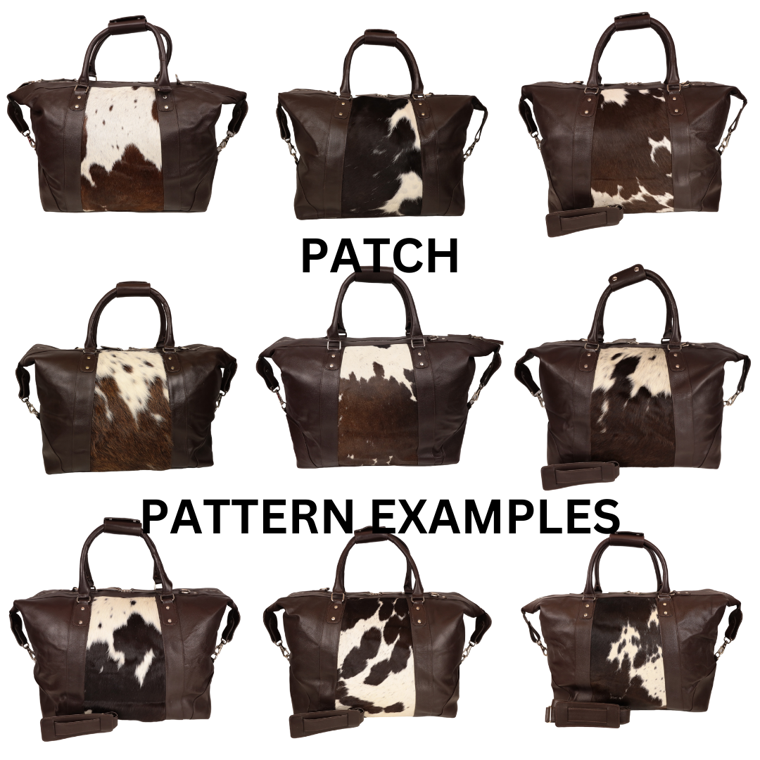 Ainsley Cowhide Leather Duffle Bag